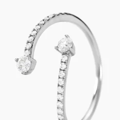 Bague Orpheus Or Blanc Diamant Synthétique