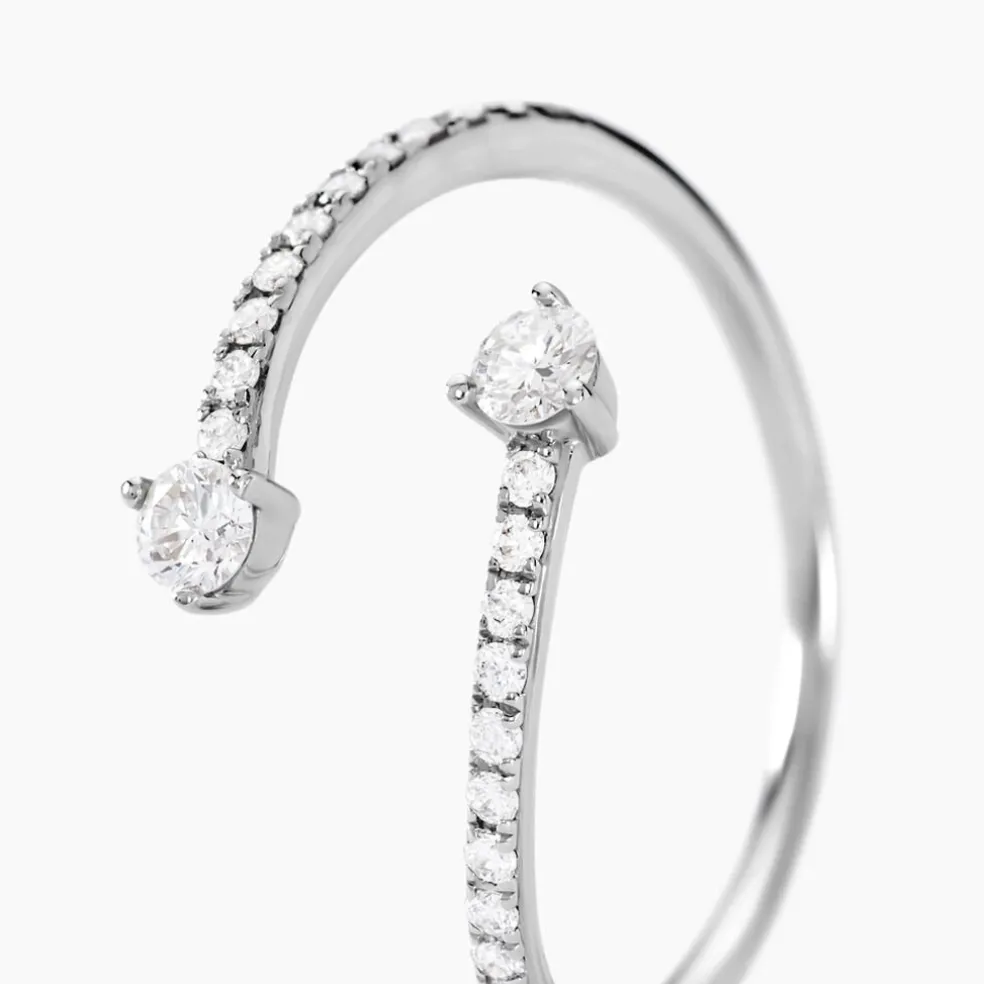 Bague Orpheus Or Blanc Diamant Synthétique