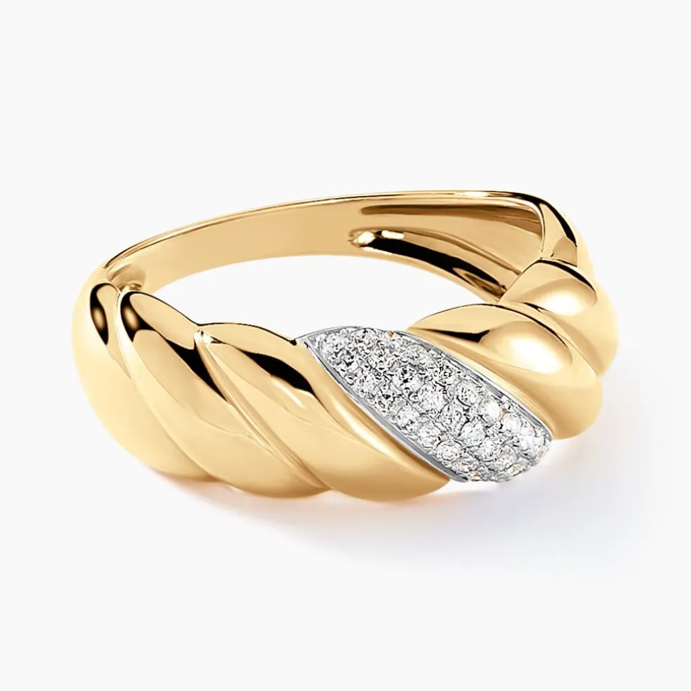 Bague Parker Or Jaune Diamant