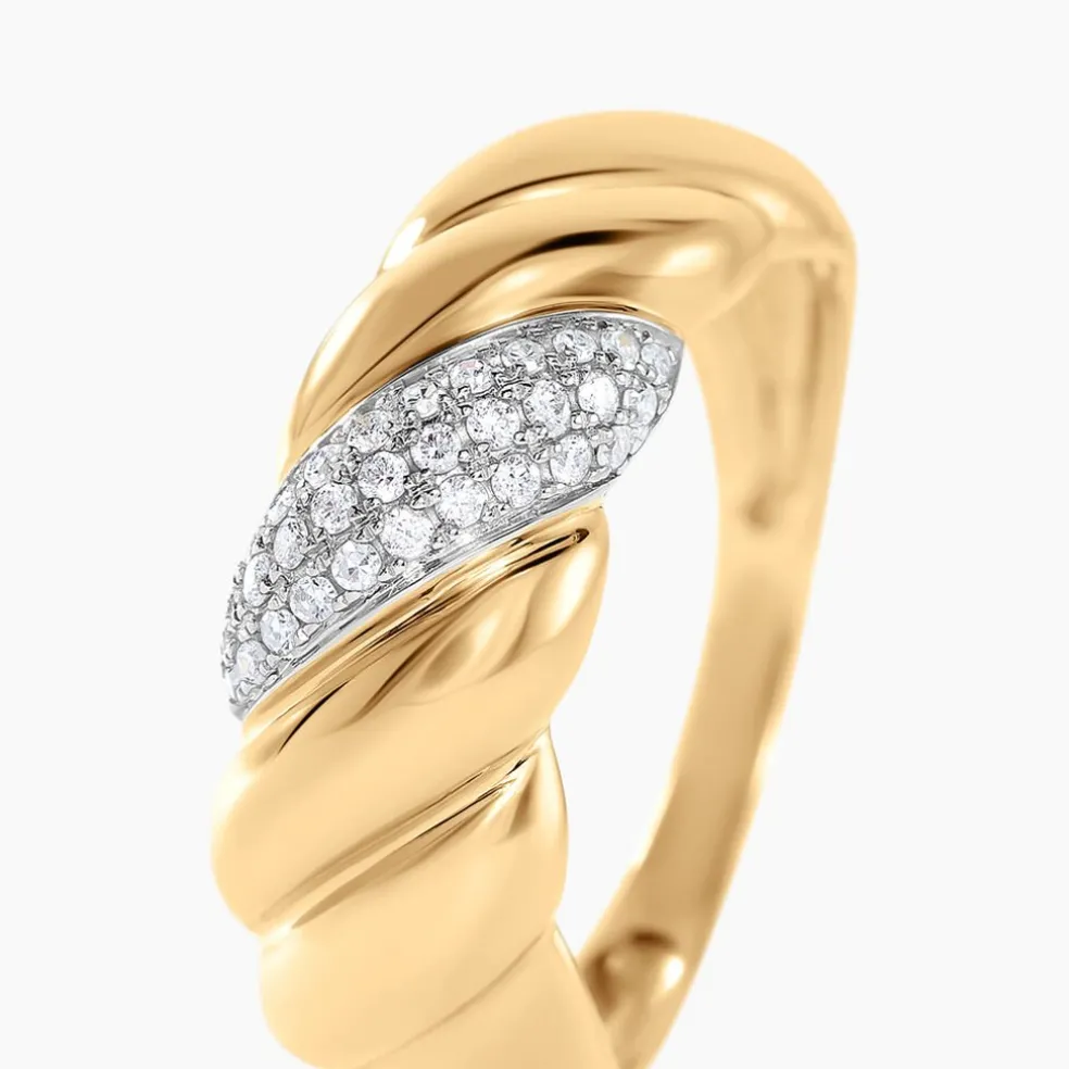 Bague Parker Or Jaune Diamant