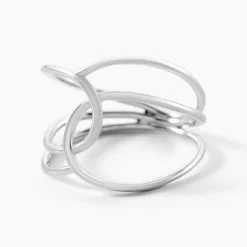 Bague Paros Argent Blanc