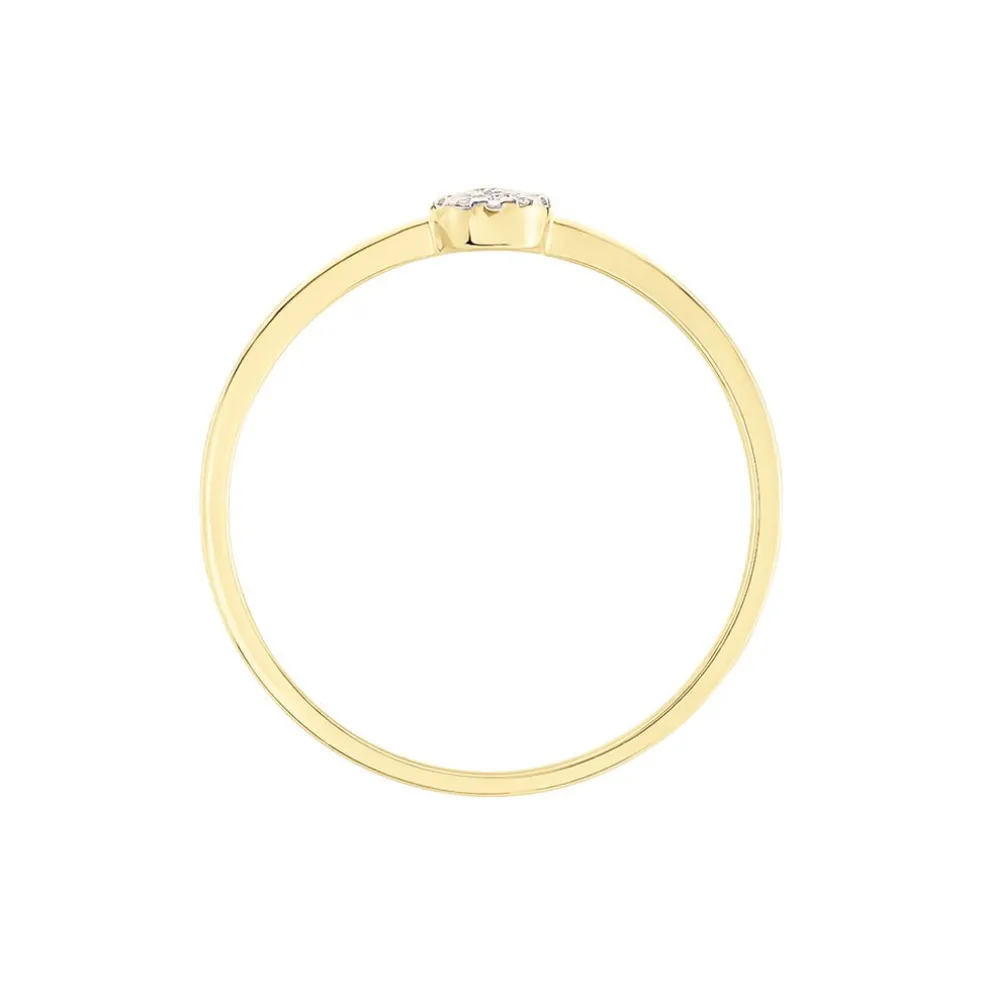 Bague Pear C Or Jaune Diamant