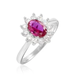 Bague Perez Argent Blanc Oxyde De Zirconium