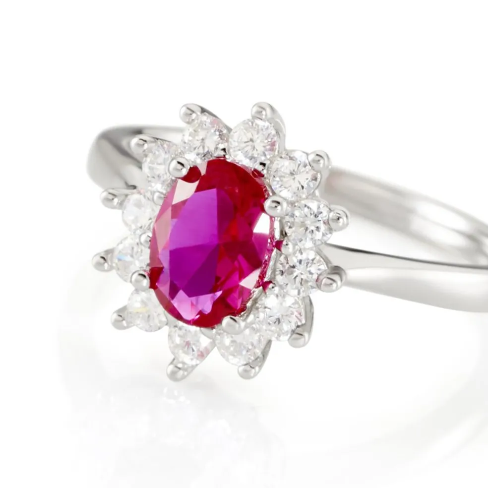 Bague Perez Argent Blanc Oxyde De Zirconium