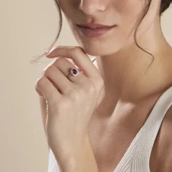 Bague Perez Argent Blanc Oxyde De Zirconium