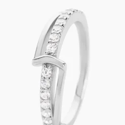 Bague Pernilla Argent Blanc Oxyde De Zirconium