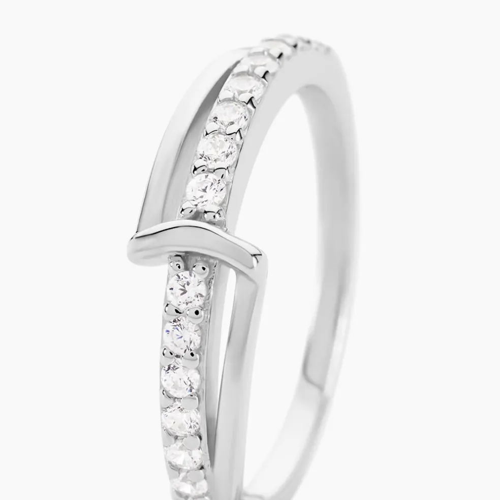 Bague Pernilla Argent Blanc Oxyde De Zirconium