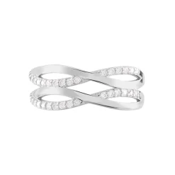 Bague Peronele Argent Blanc Oxyde De Zirconium