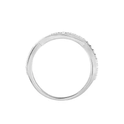 Bague Peronele Argent Blanc Oxyde De Zirconium