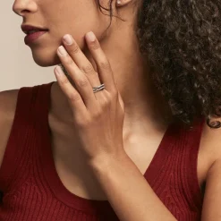 Bague Peronele Argent Blanc Oxyde De Zirconium