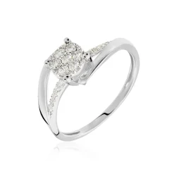Bague  Petunia Or Blanc Diamant