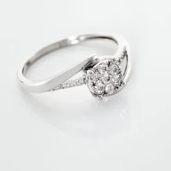 Bague Petunia Or Blanc Diamant