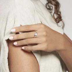 Bague Petunia Or Blanc Diamant