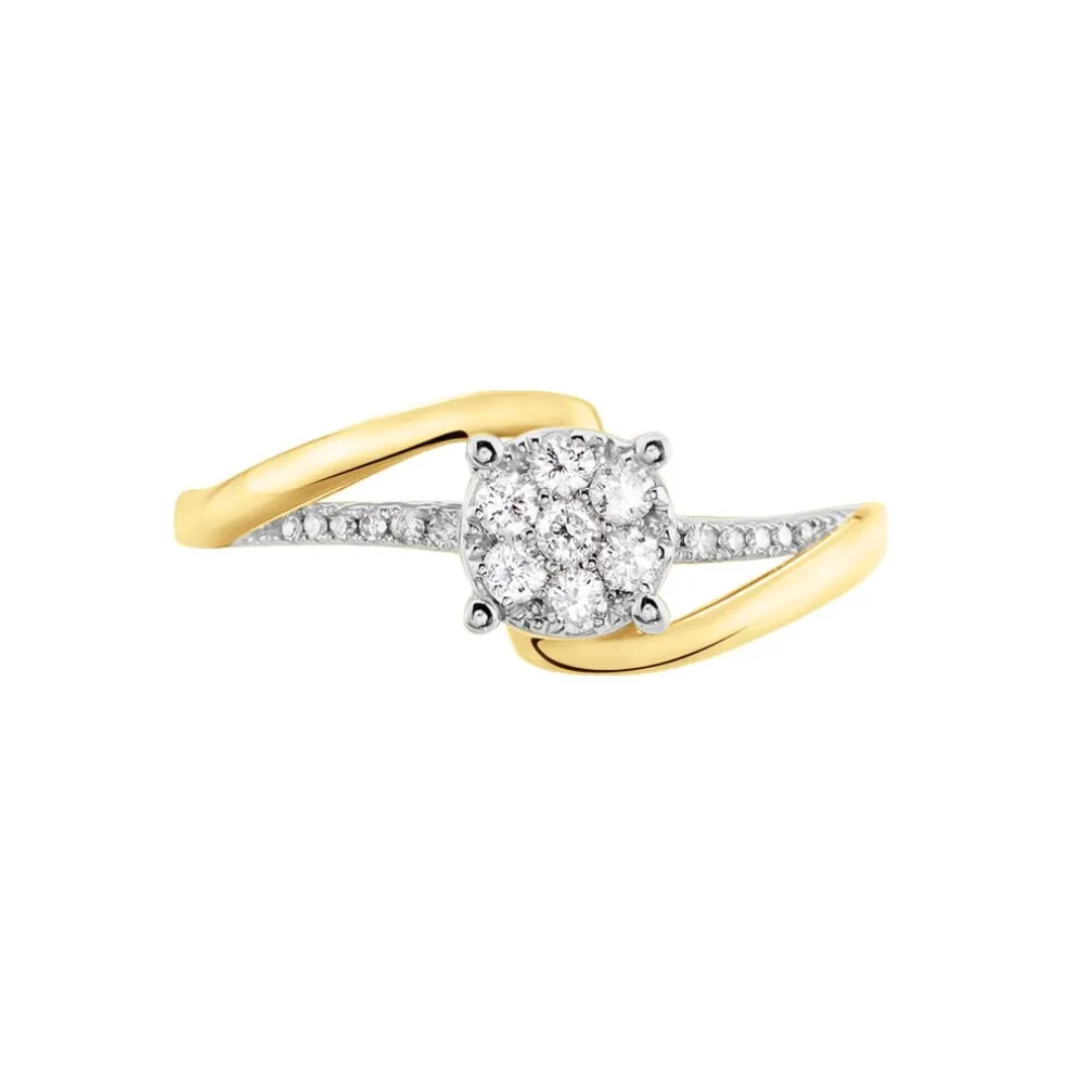 Bague Petunia Or Jaune Diamant
