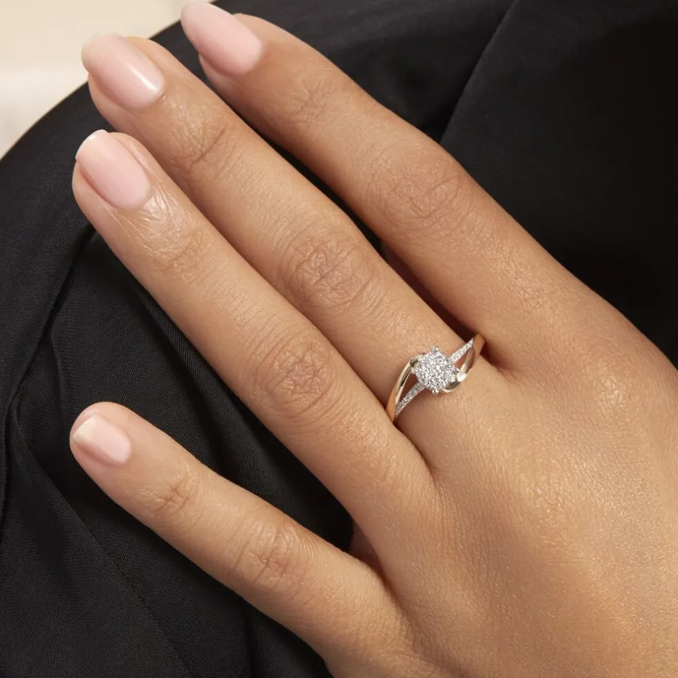 Bague Petunia Or Jaune Diamant
