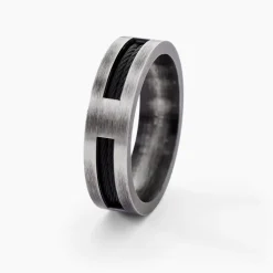 Bague Phebus Him Cosme Acier Noir