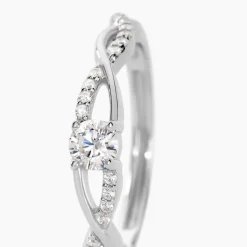 Bague Phoebus Argent Blanc Oxyde De Zirconium