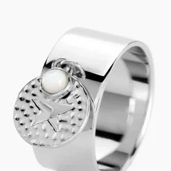 Bague Piassina Argent Blanc Nacre