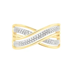 Bague Pivoine Or Jaune Diamant