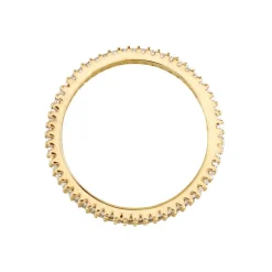 Bague Plaqué Or Gallez Oxydes De Zirconium