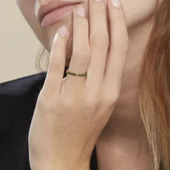 Bague Plaqué Or Jai Oxyde De Zirconium