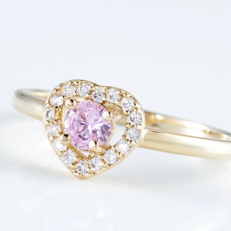 Bague Plaqué Or Jaune Alais Oxyde De Zirconium