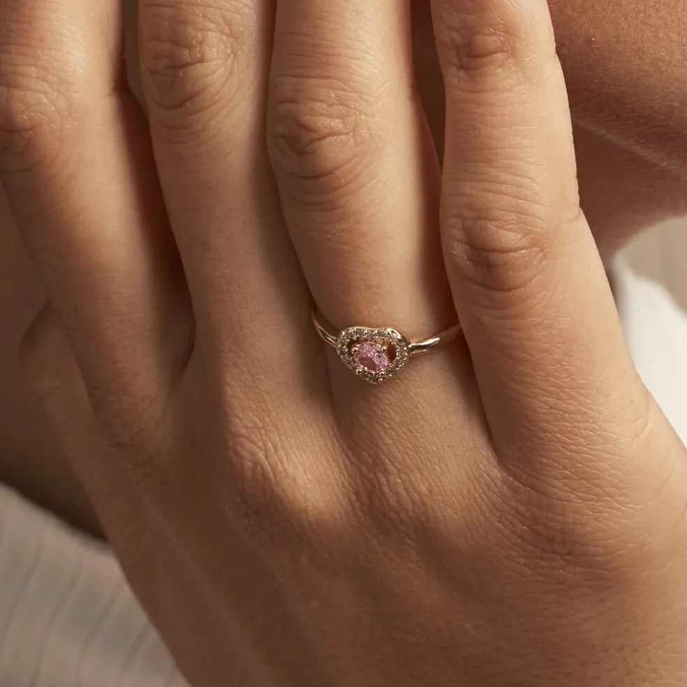 Bague Plaqué Or Jaune Alais Oxyde De Zirconium