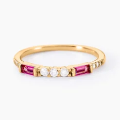 Bague Plaqué Or Jaune Calvin Oxyde De Zirconium