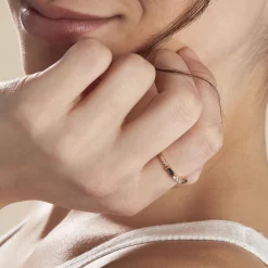 Bague Plaqué Or Jaune Calvin Oxyde De Zirconium