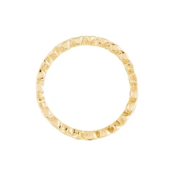 Bague Plaqué Or Jaune Ethem Anneau Pierres Multicolores