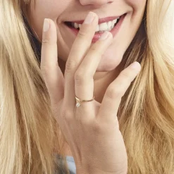 Bague Plaqué Or Jaune Lynnha Oxyde De Zirconium