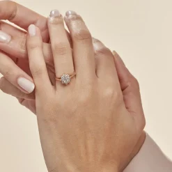 Bague Plaqué Or Mahats Oxyde De Zirconium