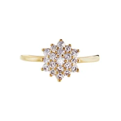 Bague Plaqué Or Sadoth Oxyde De Zirconium