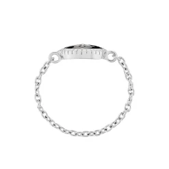 Bague Polka Argent Blanc