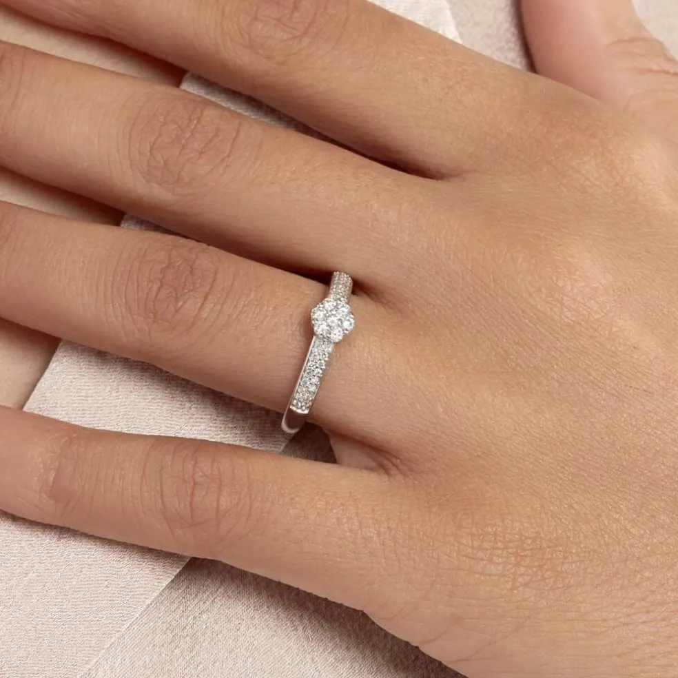 Bague Praya Or Blanc Diamant