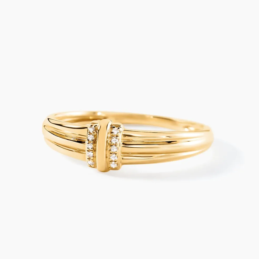 Bague Precious Line Or Jaune Diamant