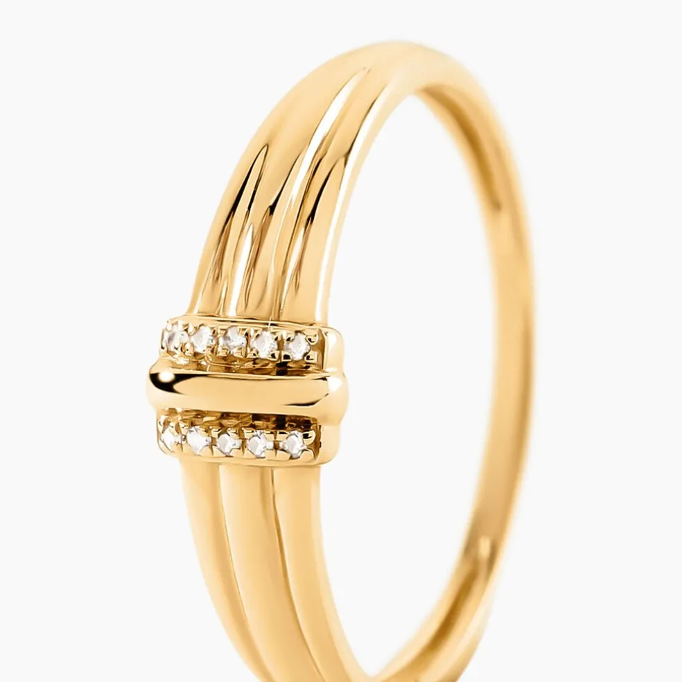 Bague Precious Line Or Jaune Diamant