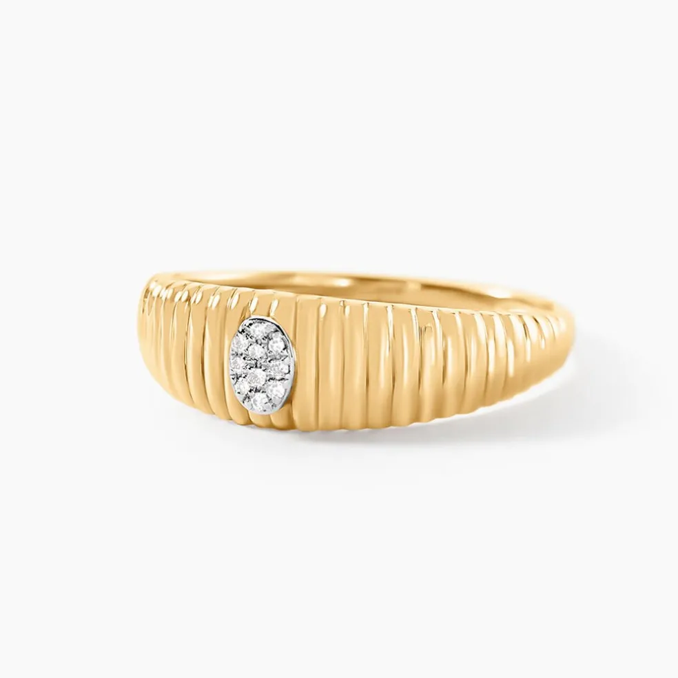 Bague Precious Line Or Jaune Diamant