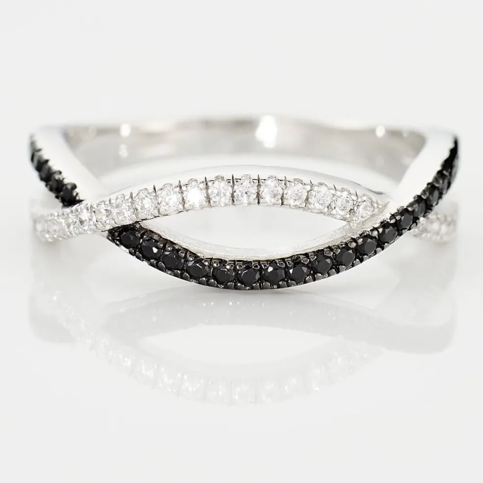 Bague Prudentia Argent Blanc Oxyde De Zirconium