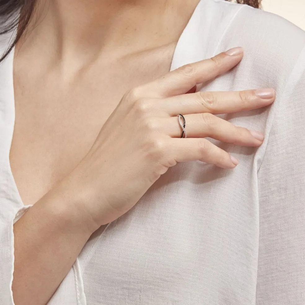 Bague Prudentia Argent Blanc Oxyde De Zirconium