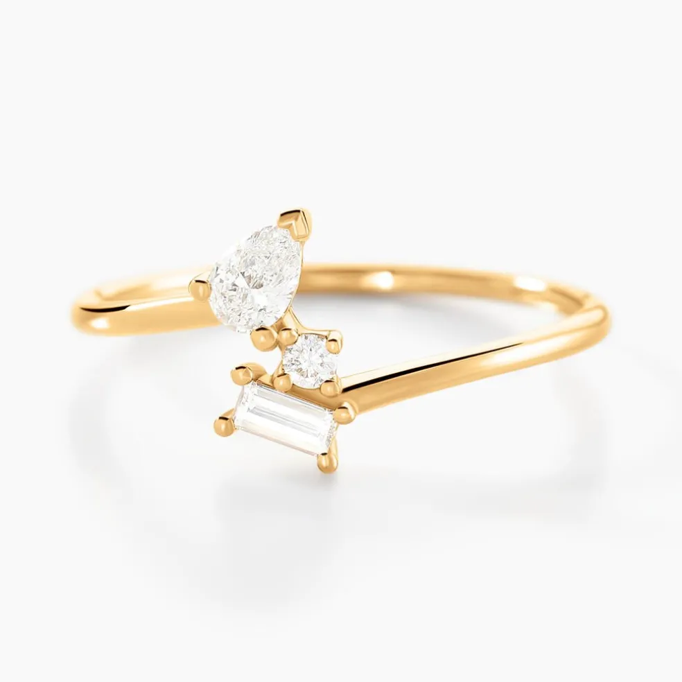 Bague Ptolema Or Jaune Diamant Synthétique