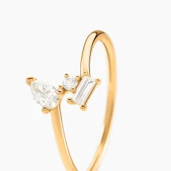 Bague Ptolema Or Jaune Diamant Synthétique