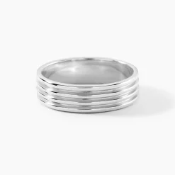 Bague Pulse Argent Blanc