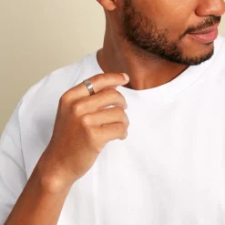 Bague Pulse Argent Blanc