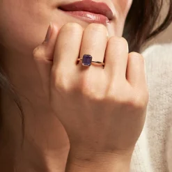 Bague Purple Mood Argent Rose Oxyde De Zirconium