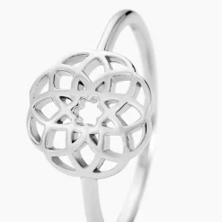 Bague Raïne Argent Blanc