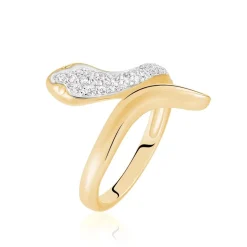 Bague Reyyanae Plaqué Or Jaune Oxyde De Zirconium
