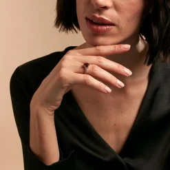 Bague Rhodolite Fever Or Jaune Rhodolite Oxyde De Zirconium