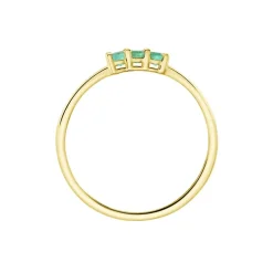 Bague Richie Or Jaune Emaraude