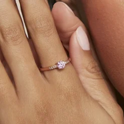 Bague Rio Argent Rose Oxyde De Zirconium